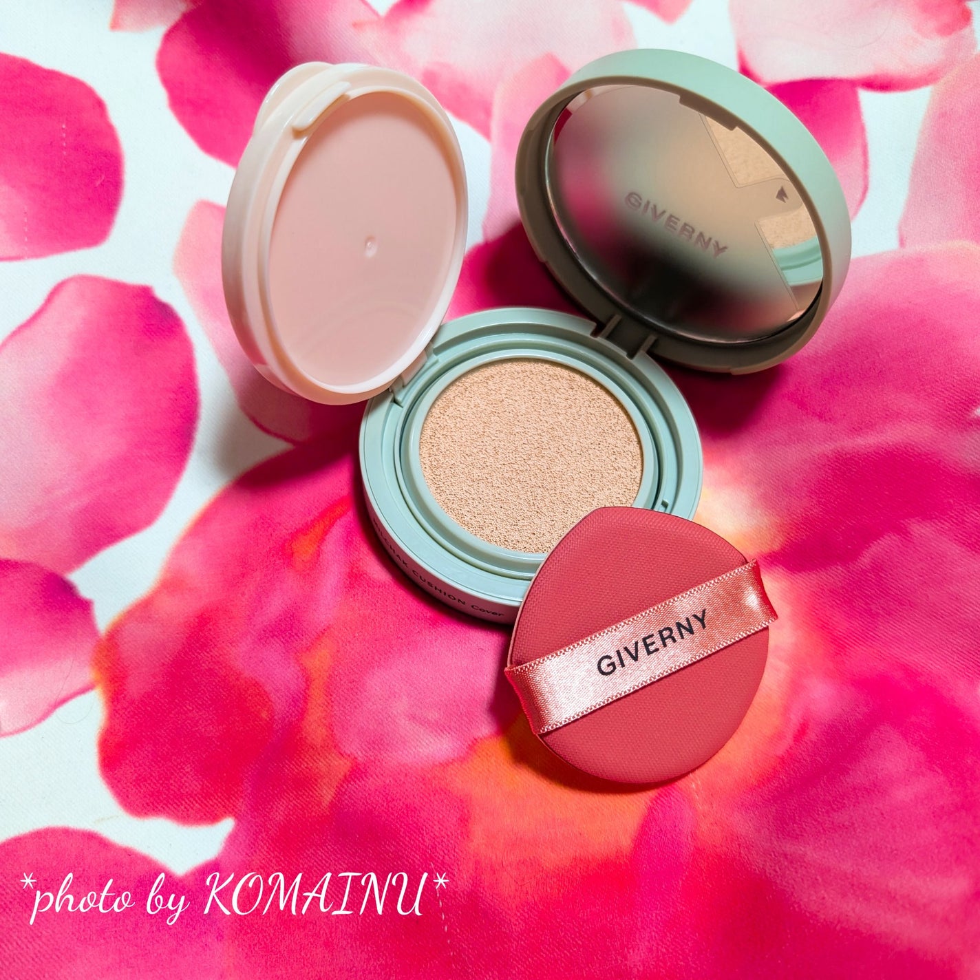 ジヴェルニー 密着カバークッション/GIVERNY/クッションファンデーションを使ったクチコミ(2枚目)