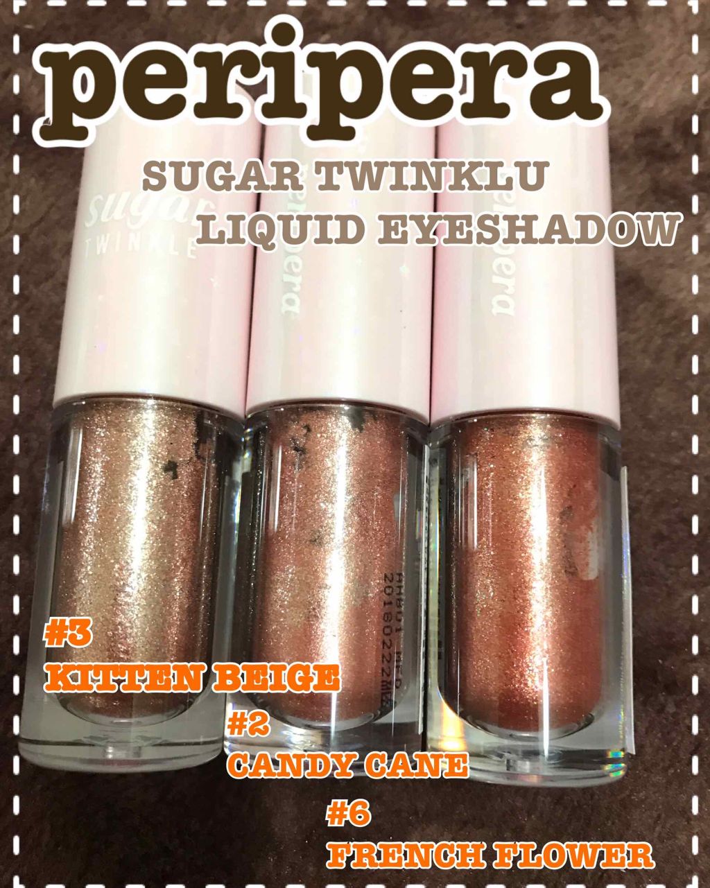 シュガー トゥインクル リキッド シャドウ/PERIPERA/リキッドアイシャドウを使ったクチコミ（1枚目）