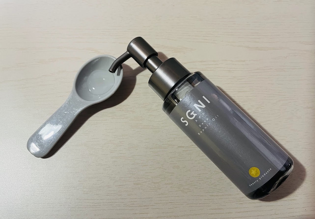 スグニ ディープリペアオイル/SGNI/ヘアオイルを使ったクチコミ（2枚目）