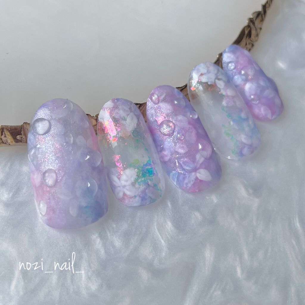 nozi𓆉𓂃 𓈒𓏸◌ on LIPS 「梅雨ネイルデザイン🐸☔上手く編集できたら、動画も後日載せるかも..」(3枚目)