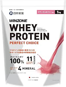 WINZONE ホエイプロテインパーフェクトチョイス サワーストロベリー風味