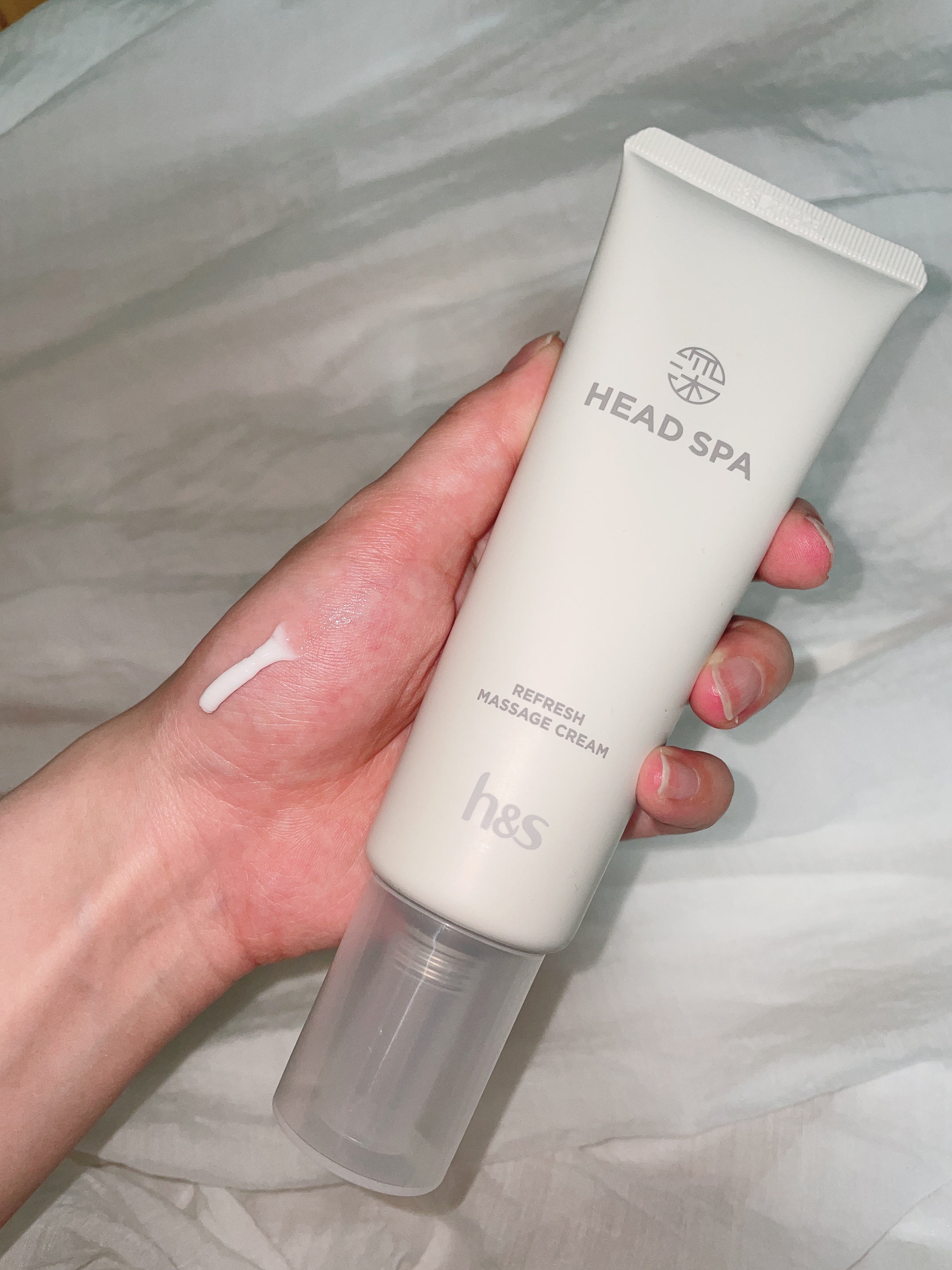 リフレッシュ マッサージクリーム/h&s/洗い流すヘアトリートメントを使ったクチコミ（3枚目）
