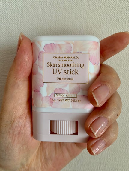 OHANA MAHAALO フレグランスUVスティック ピカケアウリィ〈日やけ止めスティック〉のクチコミ「オハナマハロ フレグランスUVスティック ピカケアウリィ〈日やけ止めスティック〉1760円(税.....」(2枚目)