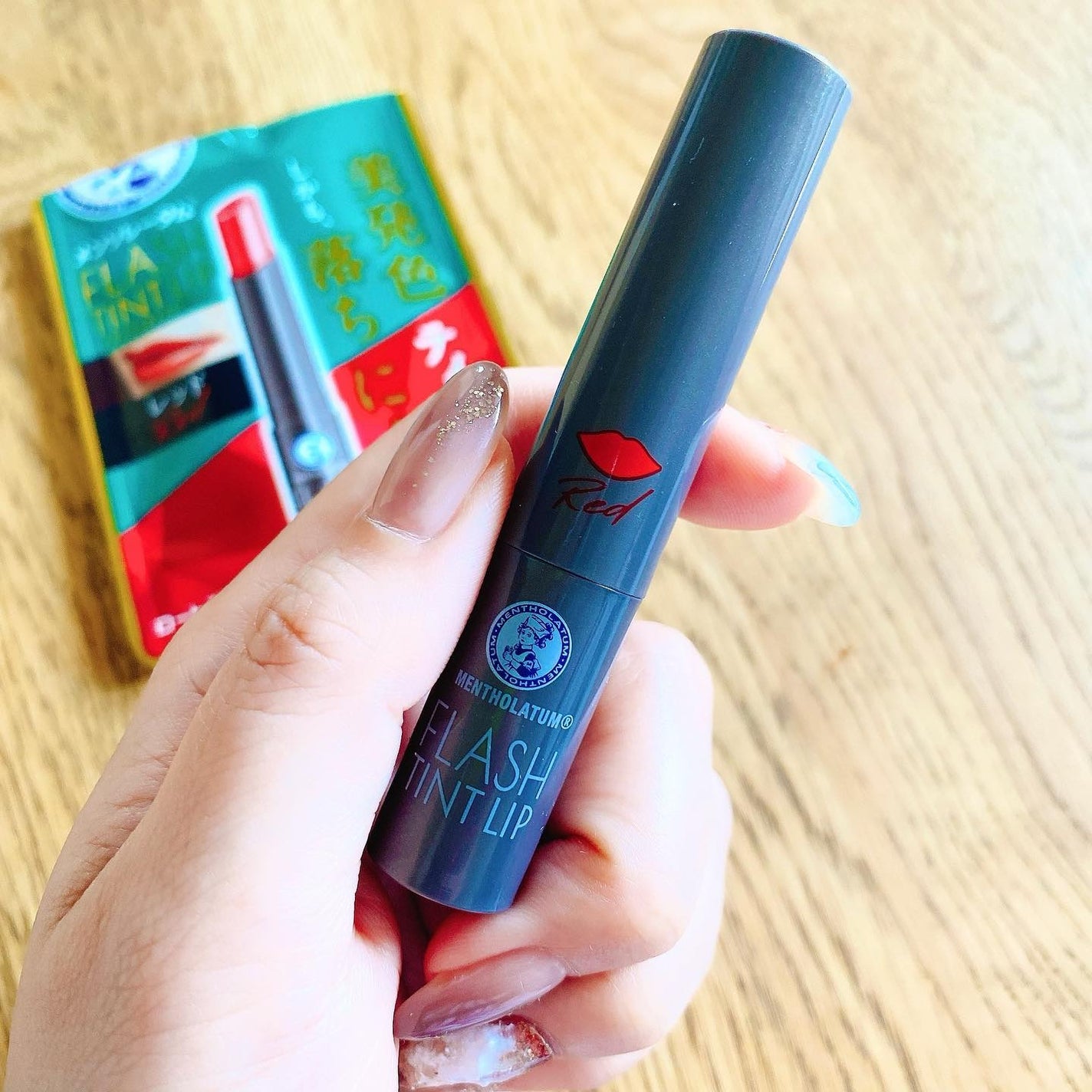 メンソレータム フラッシュティントリップ/メンソレータム/リップティントを使ったクチコミ(2枚目)