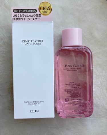 APLIN
ピンクティーツリートナー
化粧水　150ml


CICA成分配合のウォータートナー
さらさらでもしっかり保湿
コットンパックや、ふき取りも


LIPSを通してAPLINさんからいただきま