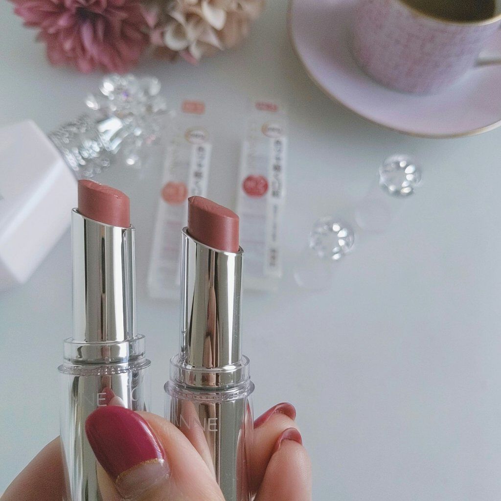 ラスティンググロスリップ/CEZANNE/口紅を使ったクチコミ（2枚目）