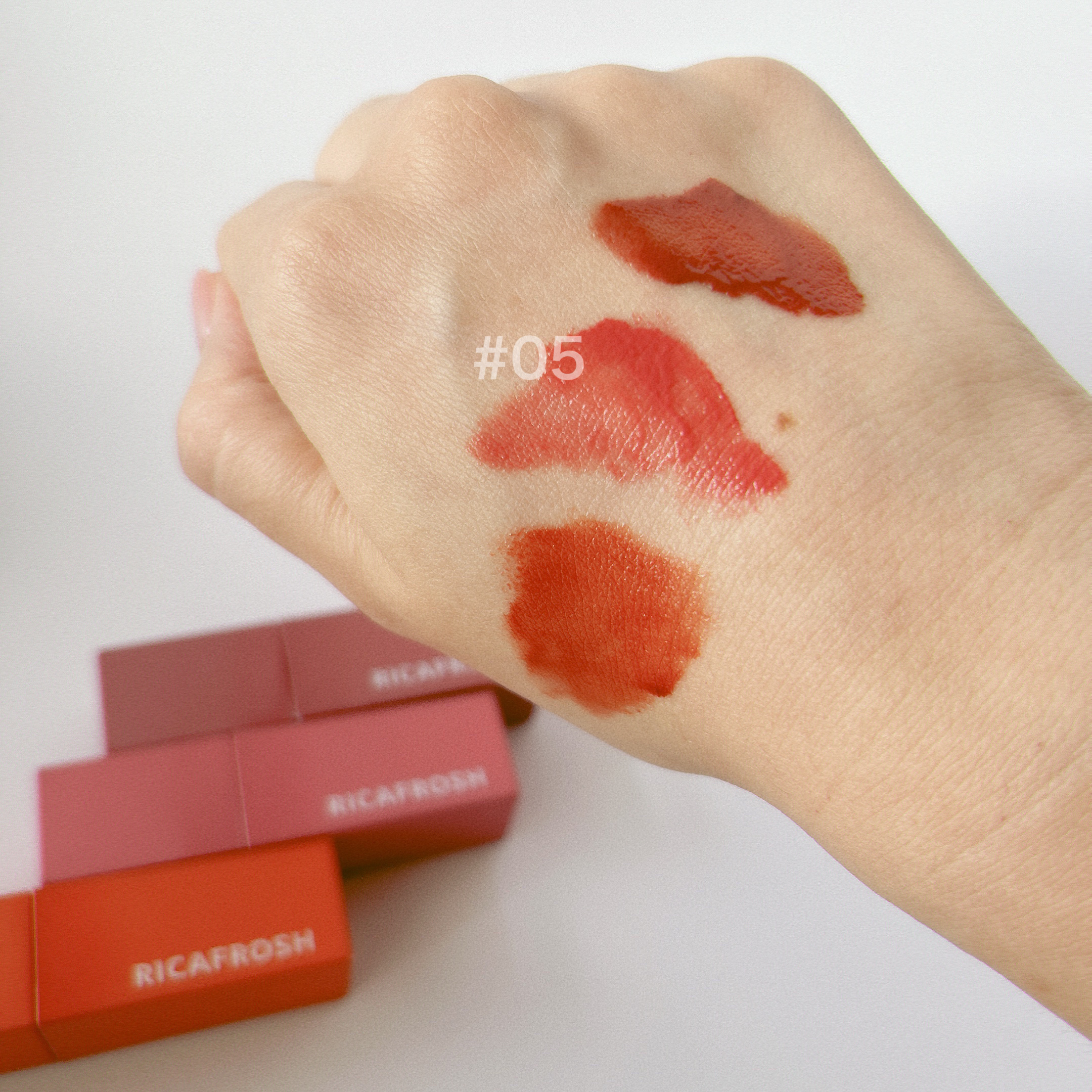 ジューシーリブティント/RICAFROSH/リップティントを使ったクチコミ（3枚目）