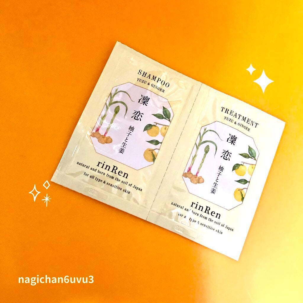 シャンプー/トリートメント ユズ&ジンジャー/rinRen(凛恋)/市販シャンプーを使ったクチコミ(1枚目)