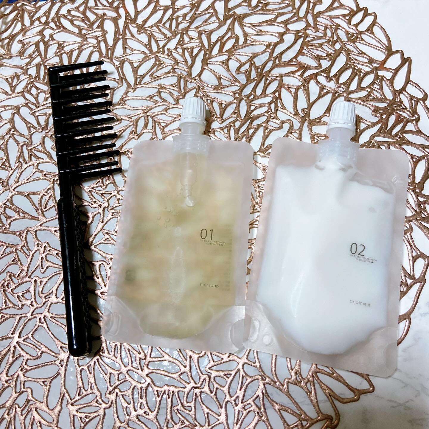 ヘアケアトライアルセット/QUEEN'S BATHROOM/トライアルキットを使ったクチコミ（1枚目）