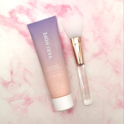 トリプルコラーゲンプレミアムクリームマスク/VARI:HOPE/フェイスクリームを使ったクチコミ(2枚目)