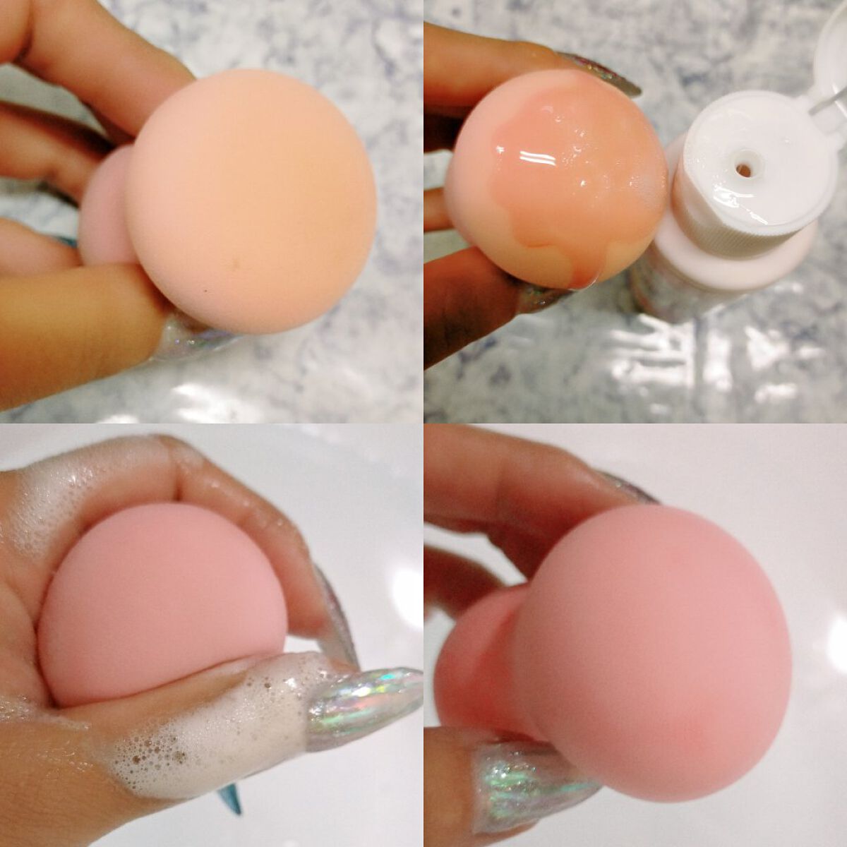 パフ・スポンジ専用洗剤/DAISO/その他化粧小物を使ったクチコミ（2枚目）