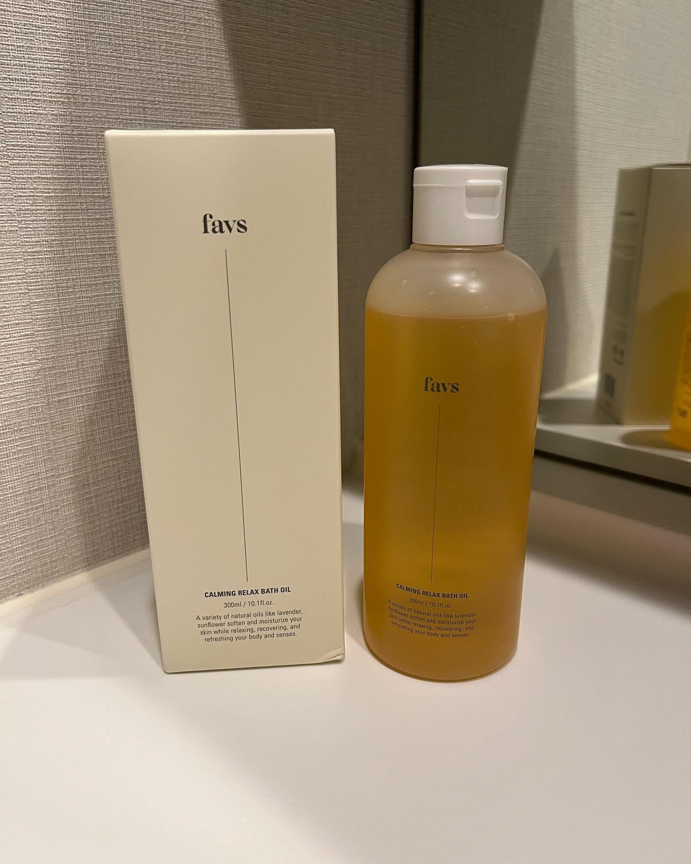 カーミングリラックスバスオイル/favs/保湿系入浴剤を使ったクチコミ(1枚目)