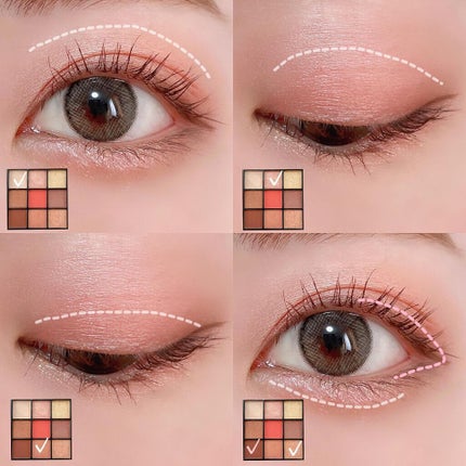 UR GLAM BLOOMING EYE COLOR PALETTE/U R GLAM/アイシャドウパレットを使ったクチコミ(5枚目)