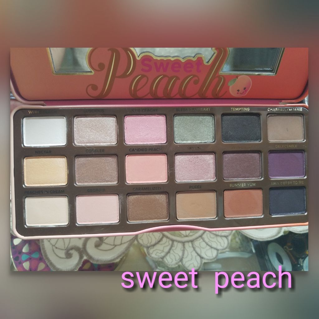 スイートピーチ アイシャドウ パレット/Too Faced/アイシャドウパレットを使ったクチコミ（1枚目）