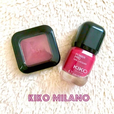 友人が海外旅行に行った際のお土産としていただきました😍

KIKO MILANOというプチプラ海外コスメなんだそうです。
でも日本には未上陸らしい！！なんと！！
いくつか買ってきてくれた中からこの2つを