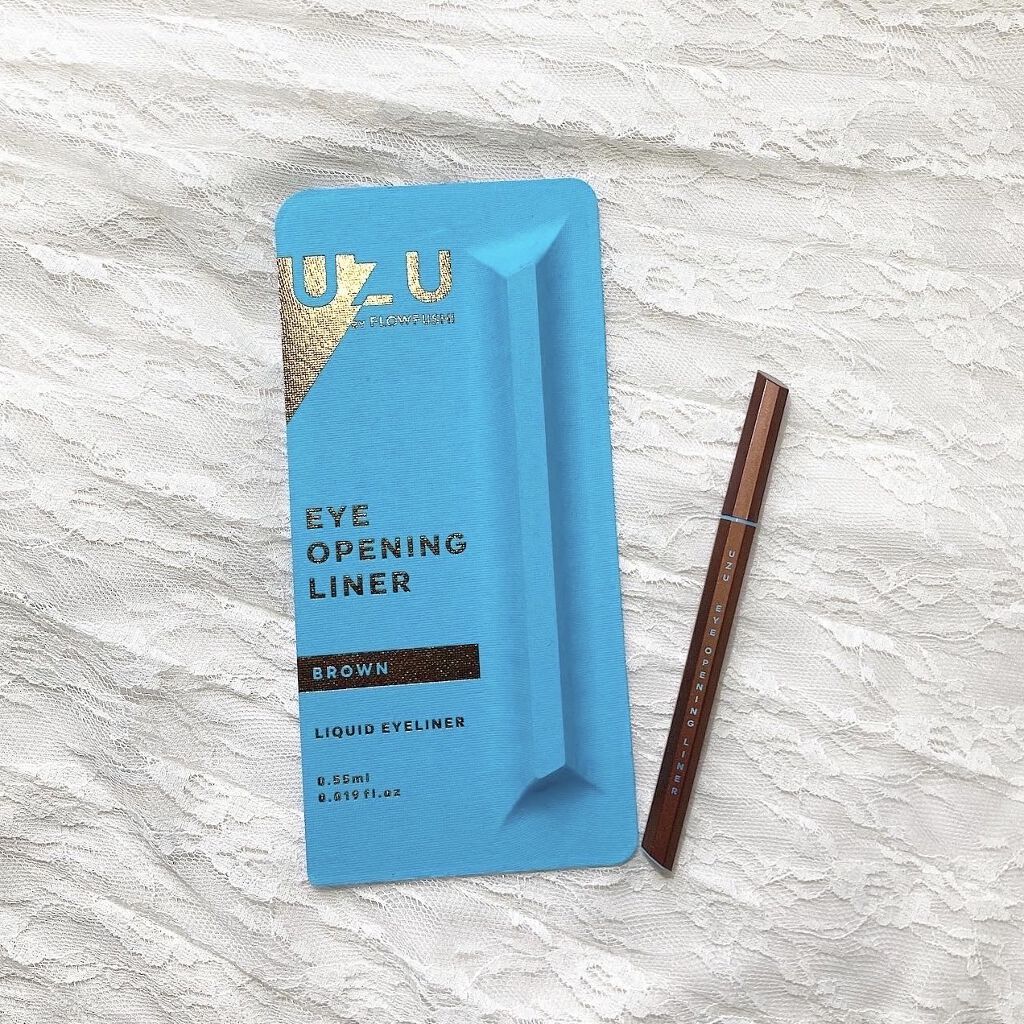 EYE OPENING LINER/UZU BY FLOWFUSHI/リキッドアイライナーを使ったクチコミ（1枚目）