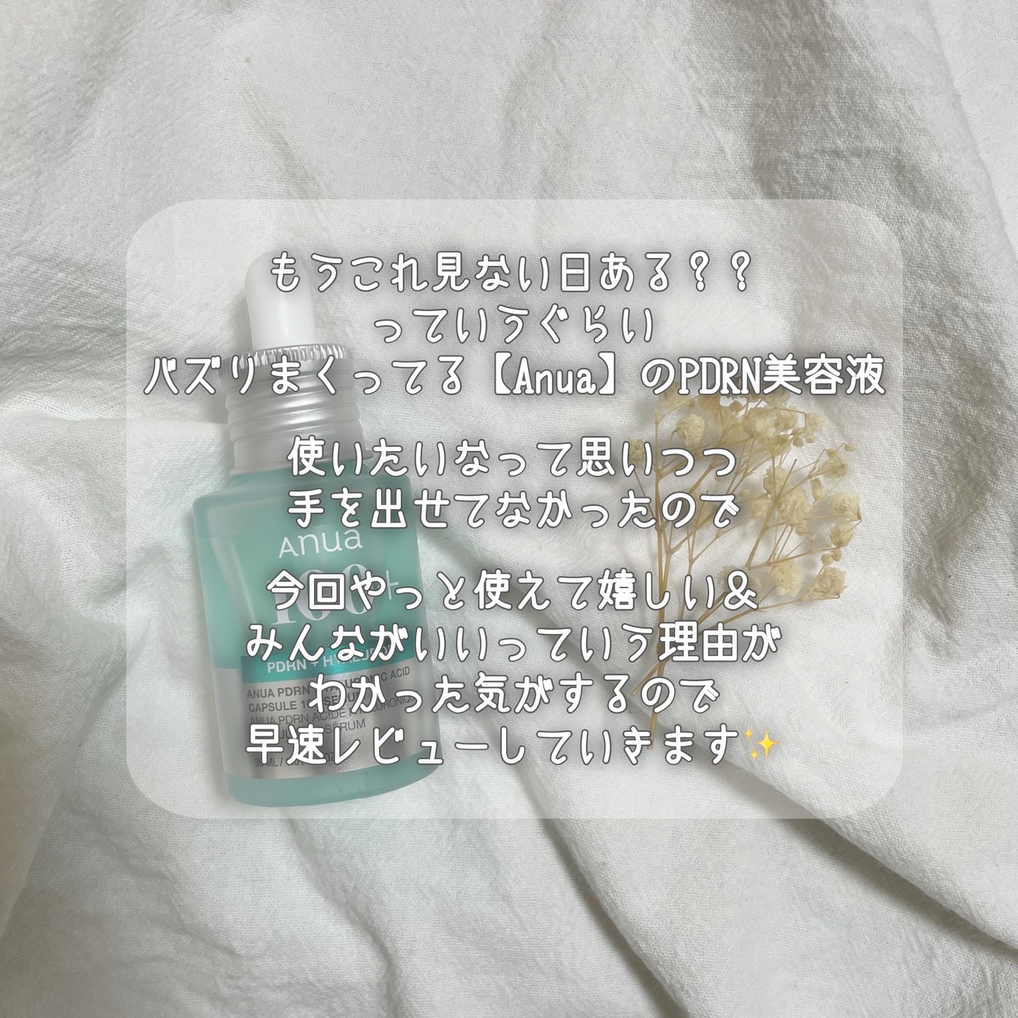 PDRNヒアルロン酸カプセル100セラム/Anua/美容液を使ったクチコミ（2枚目）