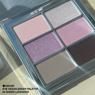 ☁️ #3のレビュー

《AMUSE EYE VEGAN SHEER PALETTE》

＊ 04 SHEER LAVENDER

アミューズのヴィーガンパレット🪞

元々2ばんのピンクカラーがお気に入