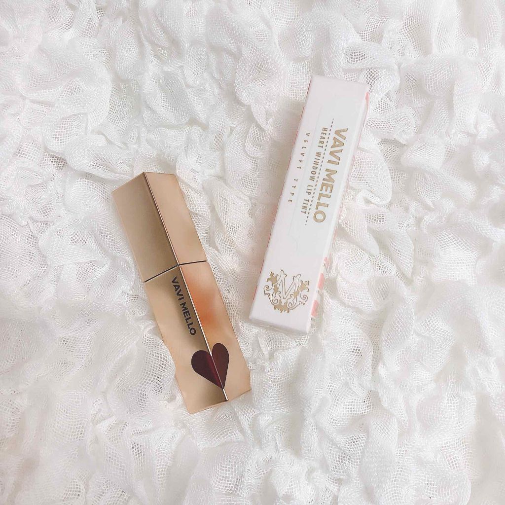 ハートウィンドウリップティントベルベットタイプ/VAVI MELLO/口紅を使ったクチコミ（1枚目）