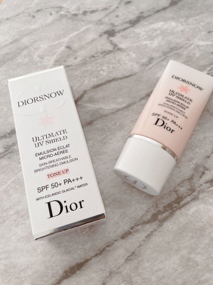 【旧】スノー UVシールド トーンアップ 50+/Dior/日焼け止めミルクを使ったクチコミ(1枚目)