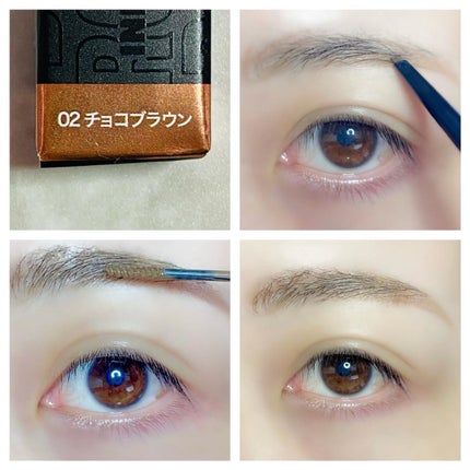 ブロウインク カラーティントデュオ/MAYBELLINE NEW YORK/眉ティントを使ったクチコミ(6枚目)