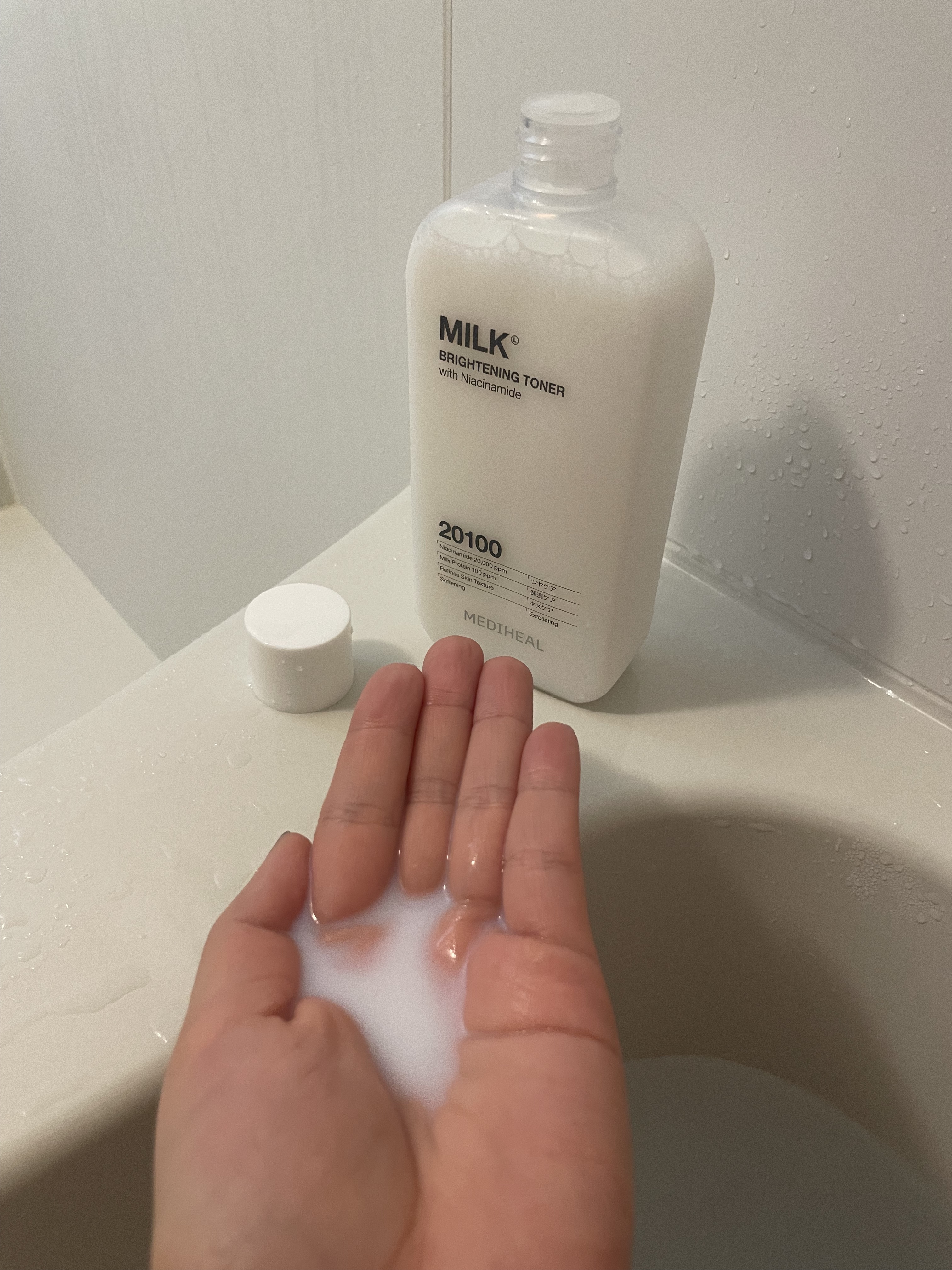 ミルクブライトニングトナー/MEDIHEAL/化粧水を使ったクチコミ（3枚目）