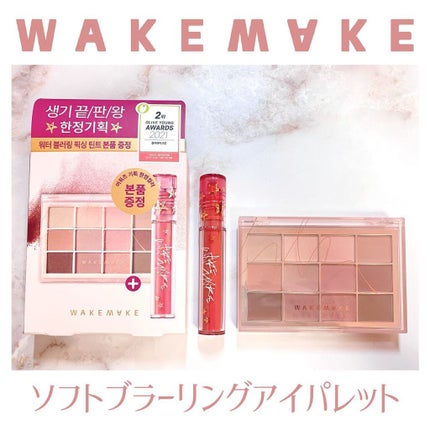 ソフトブラーリングアイパレット/wakemake/アイシャドウパレットを使ったクチコミ(1枚目)