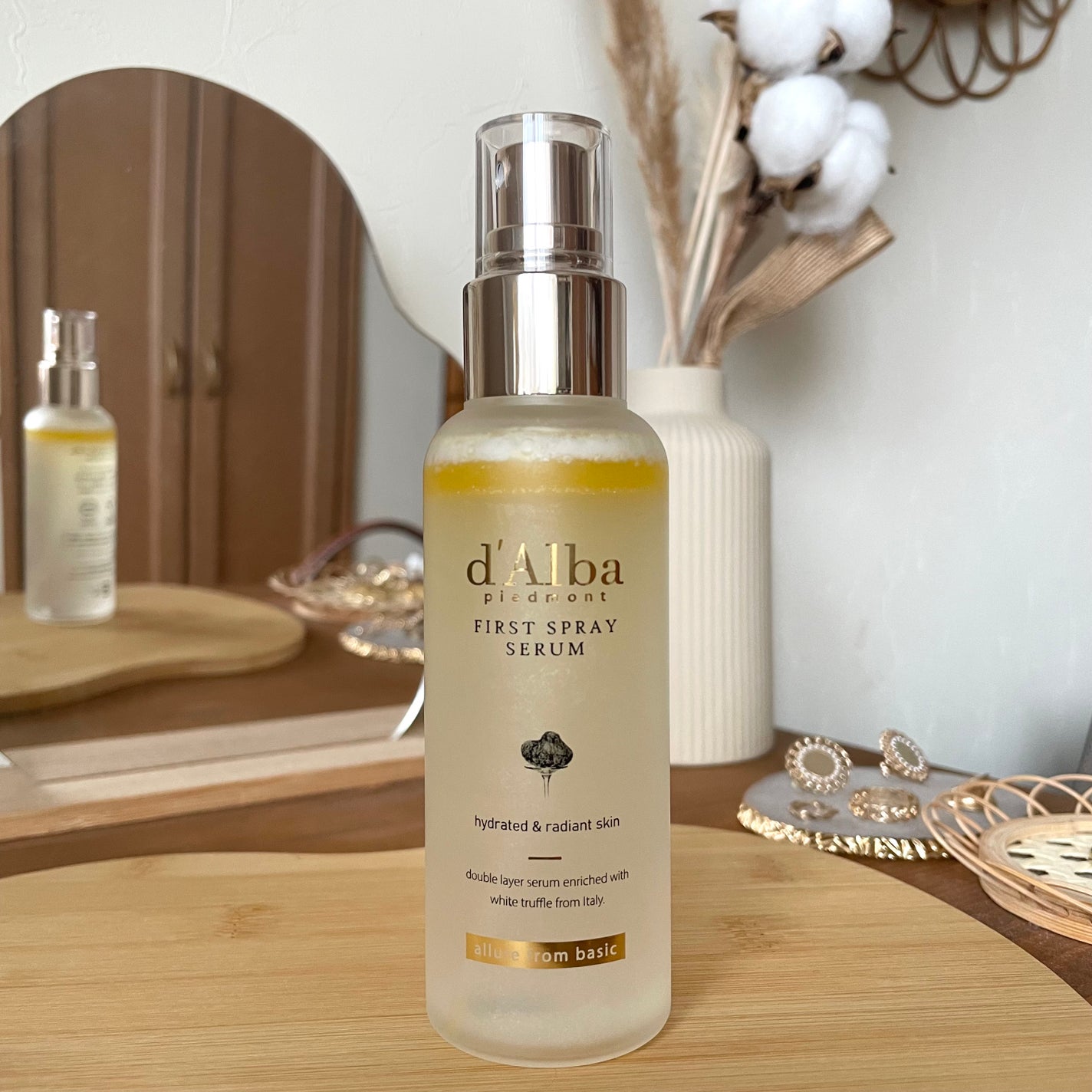 ダルバ ホワイトトリュフファーストスプレーセラム/ダルバ/ミスト状化粧水を使ったクチコミ(2枚目)