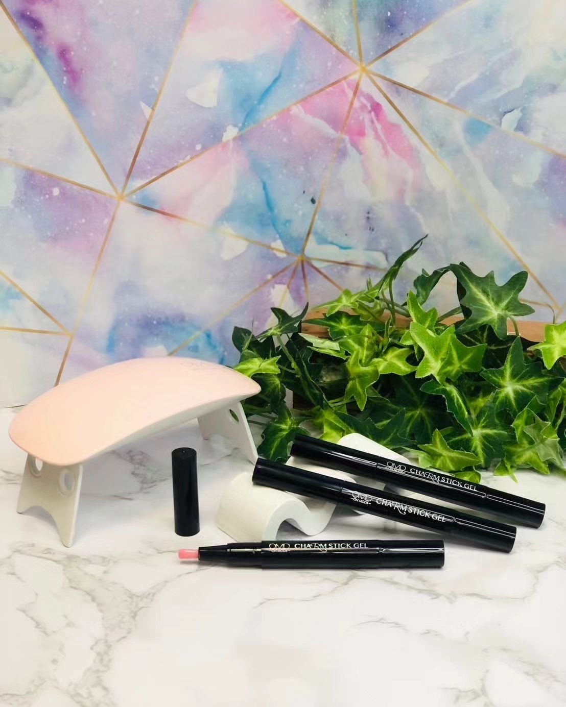 チャームスティックジェル S-3 トゥインクルラベンダー/OMD/オールインワンネイルを使ったクチコミ（2枚目）