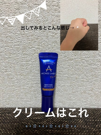 薬用ニキビケア スポッツクリーム/アクネスラボ/フェイスクリームを使ったクチコミ(2枚目)