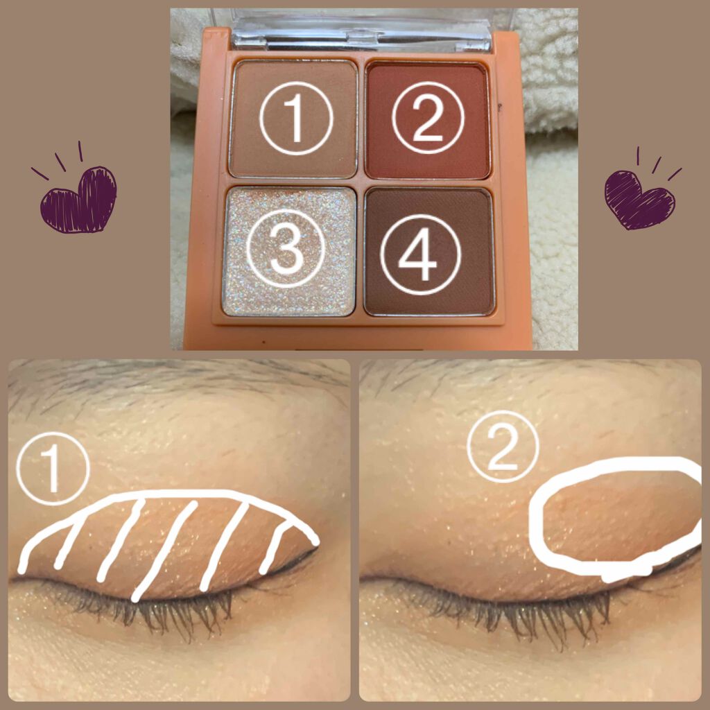 ベターザンアイズ ミュージックシリーズ/rom&amp;nd/アイシャドウパレットを使ったクチコミ（3枚目）