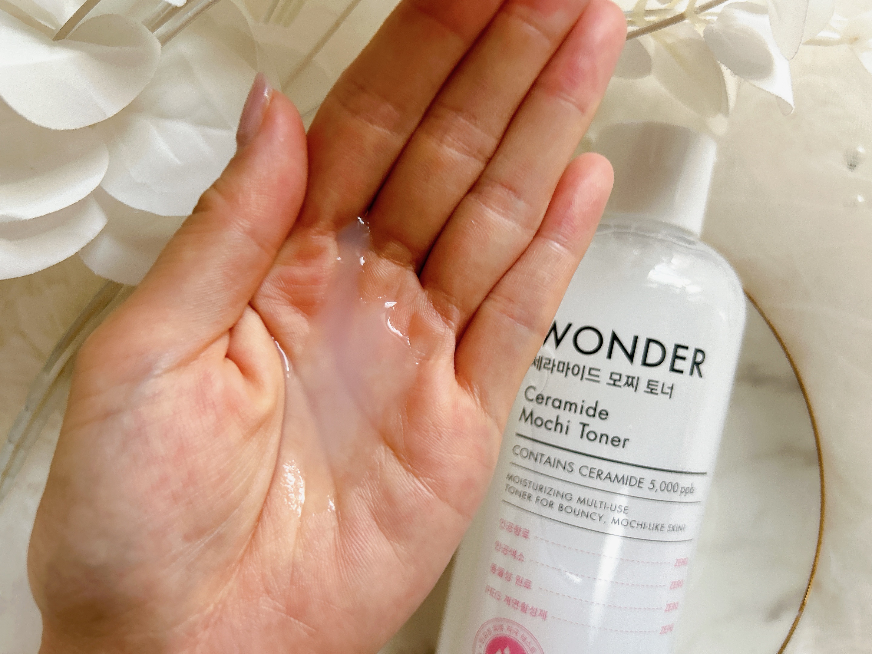 Wonder Ceramide Mochi Toner（トニーモリーワンダーCモチトナー）/TONYMOLY/化粧水を使ったクチコミ（3枚目）