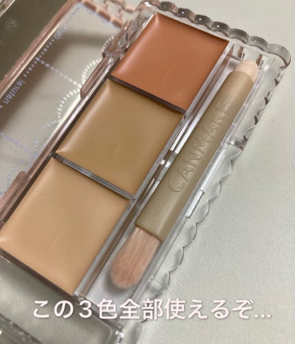 カラーミキシングコンシーラー/キャンメイク/パレットコンシーラーを使ったクチコミ(3枚目)