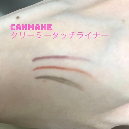 クリーミータッチライナー/キャンメイク/ジェルアイライナーを使ったクチコミ(1枚目)