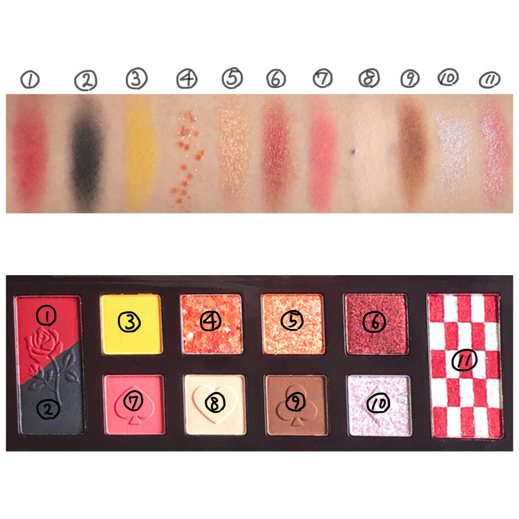 アリスドリームランドシリーズ 12色アイシャドウパレット（ZEESEA×大英博物館）/ZEESEA/アイシャドウパレットを使ったクチコミ（3枚目）