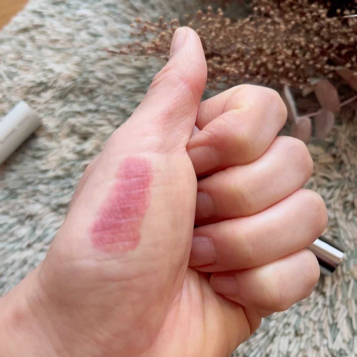 ソフトマットルージュ 01 ドライローズ/キスミー フェルム/口紅を使ったクチコミ（3枚目）