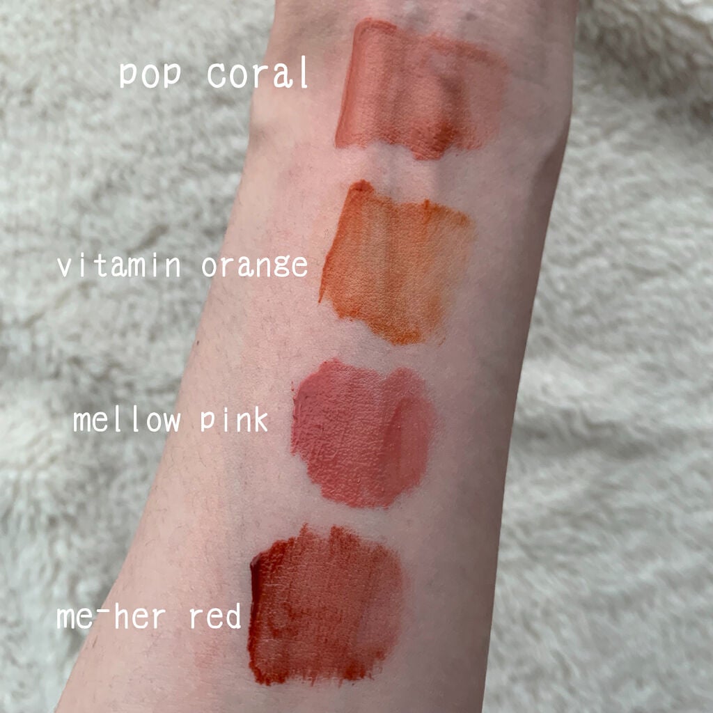 カラーフォーミーリップティント/myroink/リップティントを使ったクチコミ(4枚目)