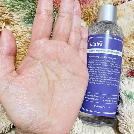 サプルプレパレーションアンセンテッドトナー(180ml)/Klairs/化粧水を使ったクチコミ(6枚目)