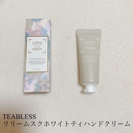 パフュームハンドクリーム リリームスクホワイトティーの香り/TEABLESS/ハンドクリームを使ったクチコミ(1枚目)
