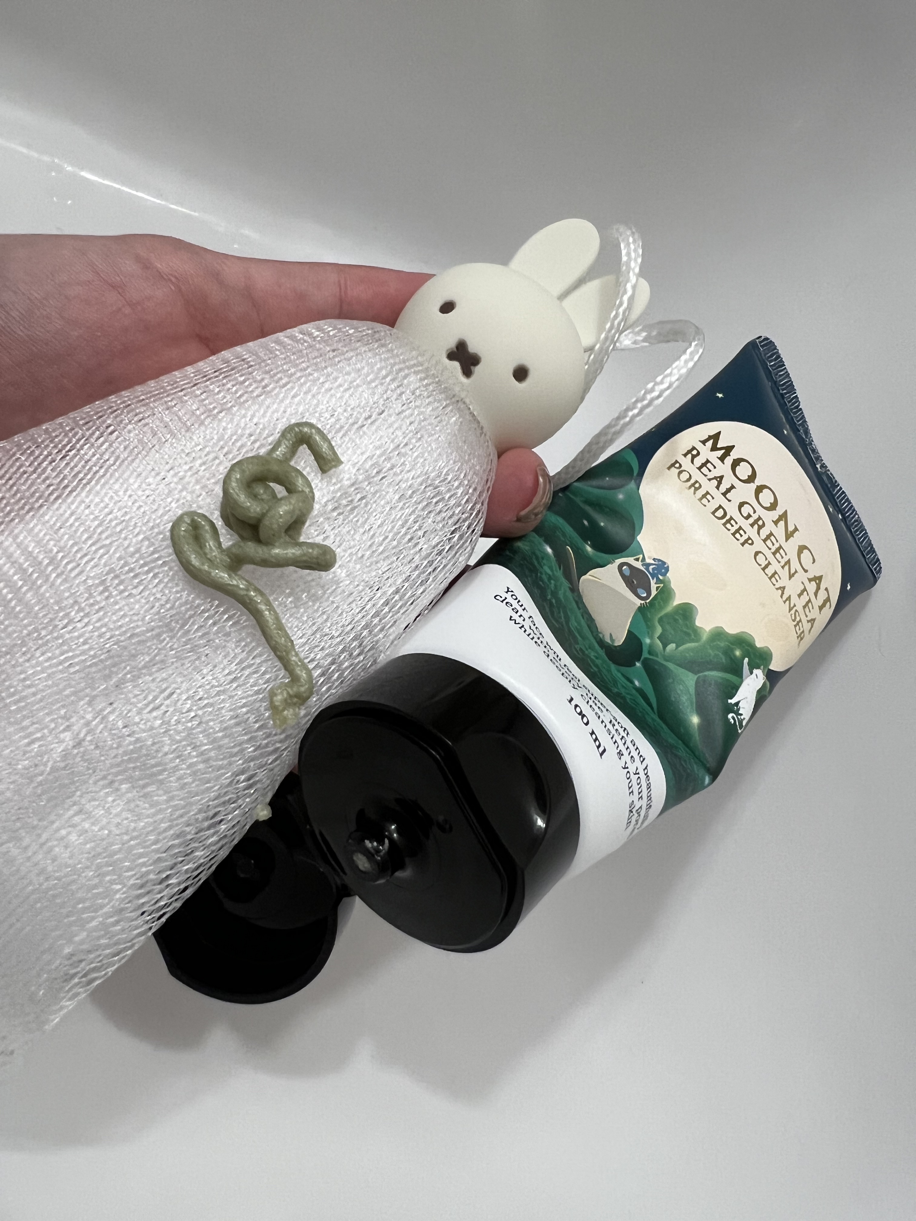MOONCAT REAL GREEN TEA PORE DEEP CLEANSER/ALWAYS︎ ︎BE︎ ︎PURE/クレンジングクリームを使ったクチコミ（3枚目）