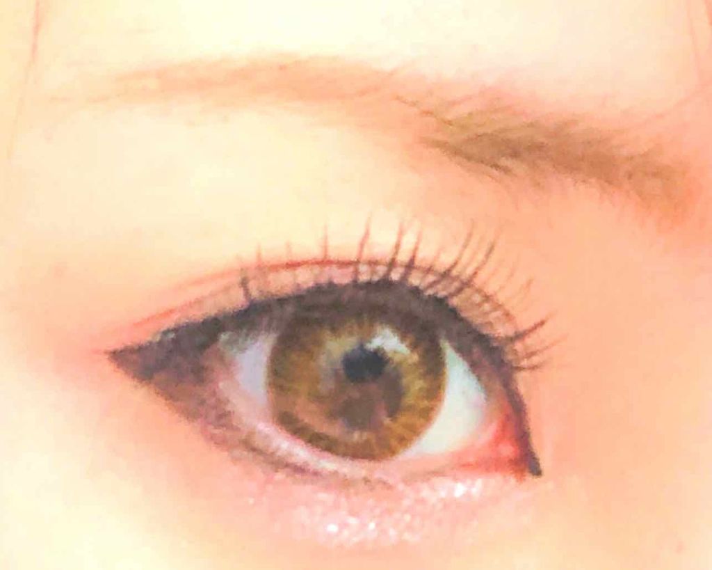 ロング＆ボリュームマスカラ ブラウン/ドーリーウインク/マスカラを使ったクチコミ（3枚目）