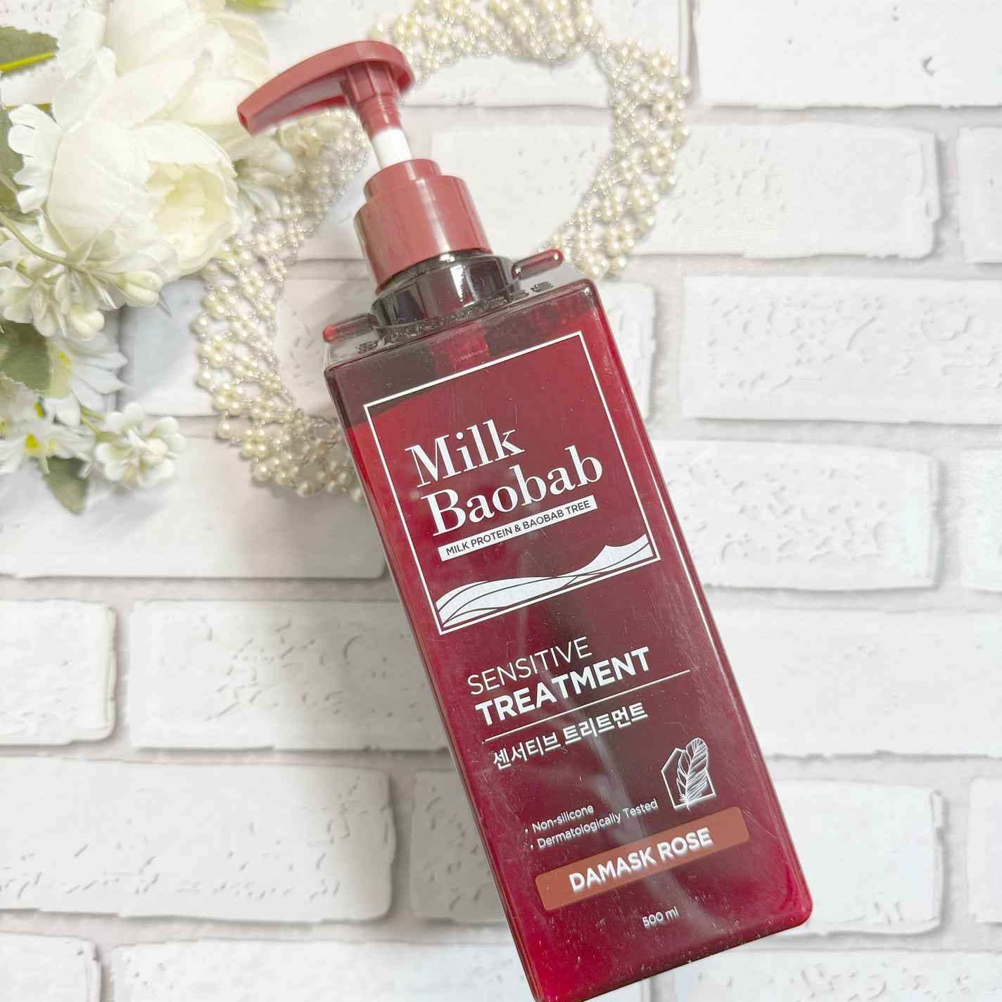 センシティブ シャンプー / トリートメント ダマスクローズ/ミルクバオバブ/市販シャンプーを使ったクチコミ(4枚目)