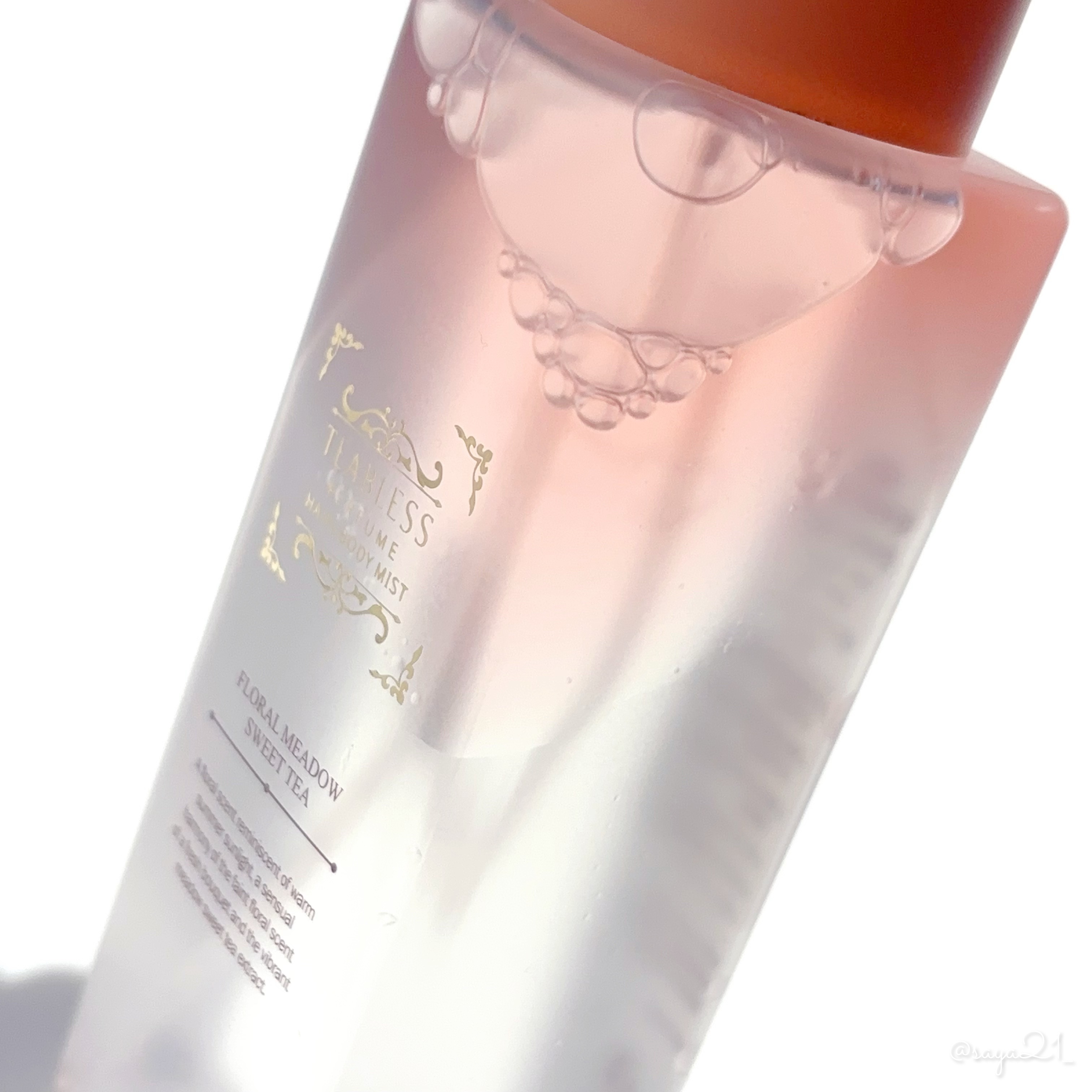 パヒュームヘア&ボディミスト フローラルメドウスウィートティー/TEABLESS/ヘアミストを使ったクチコミ（3枚目）