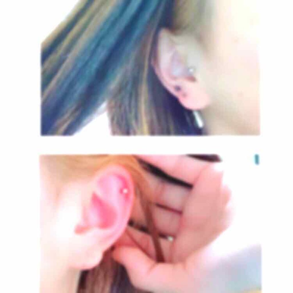 ももちょりん on LIPS 「ピアスの開け方について🐶🐶過去に開けた場所✌︎ロブ(右5個・左..」(1枚目)