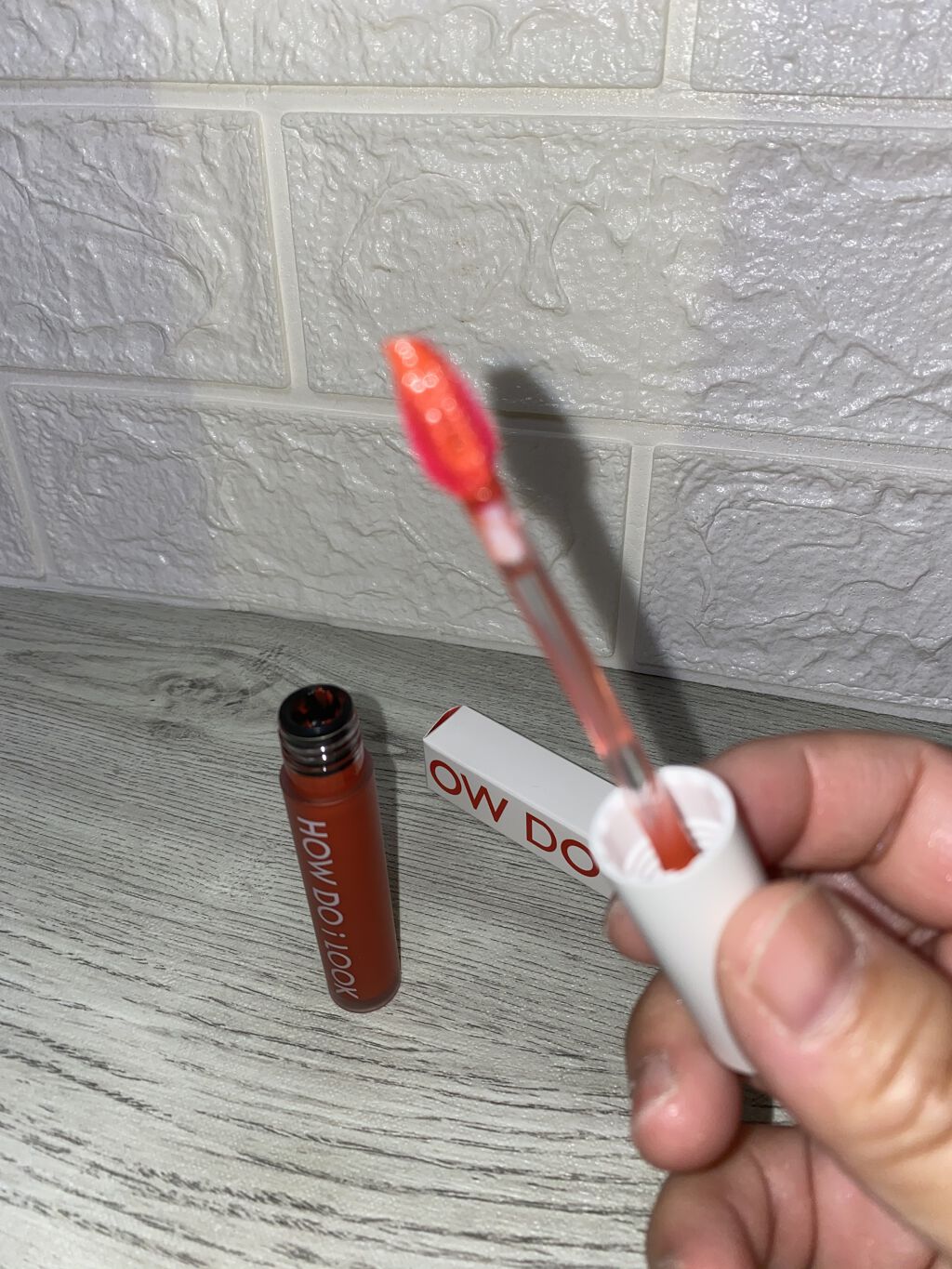 エマルジョンリップティント 001/HOWDOiLOOK/リップティントを使ったクチコミ（2枚目）