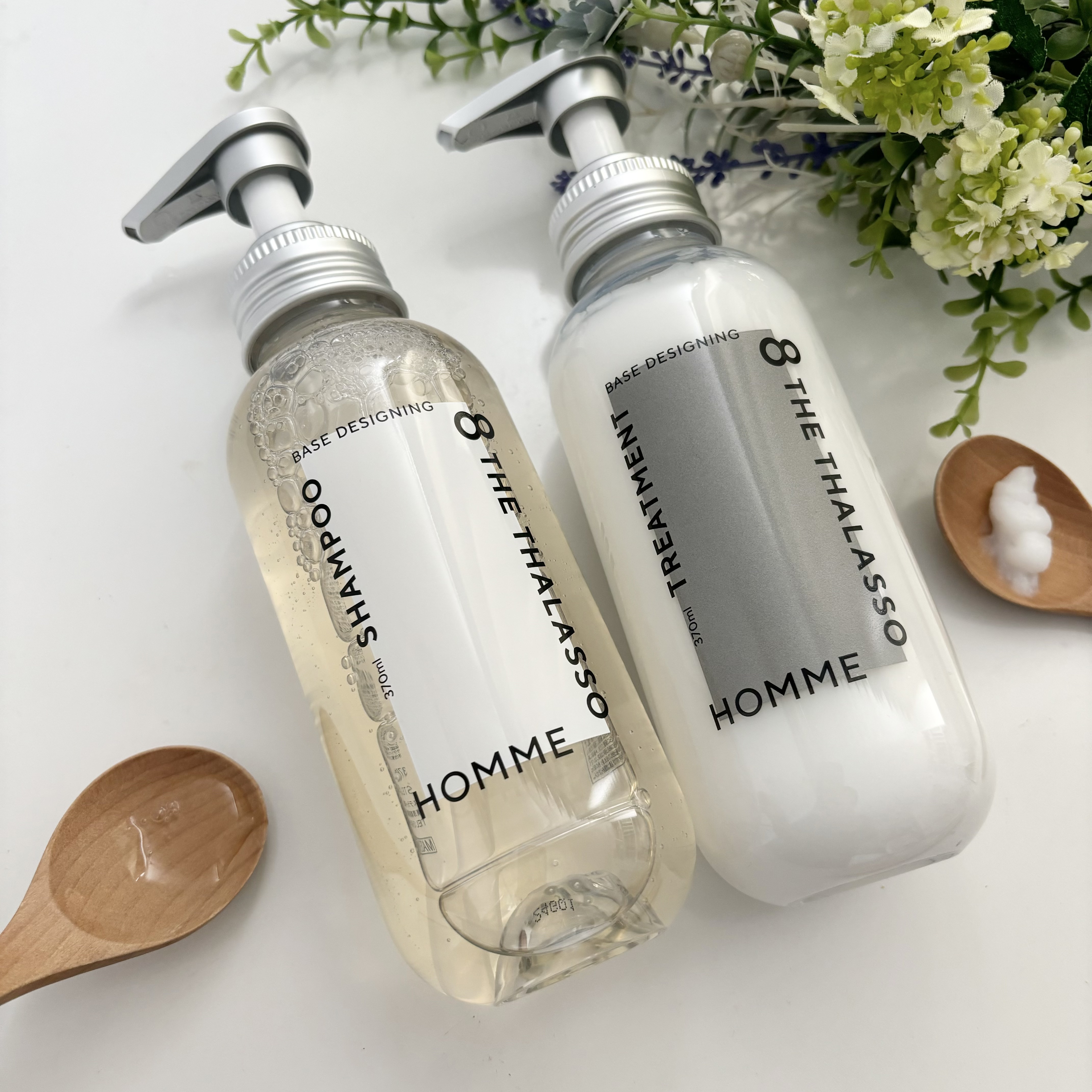 エイトザタラソ オム ベースデザイニング シャンプー／ヘアトリートメント/エイトザタラソ/市販シャンプーを使ったクチコミ（2枚目）