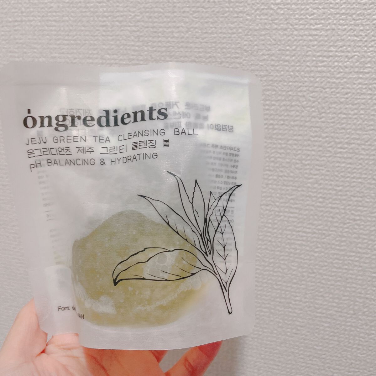 Jeju Green Tea Cleansing Ball/Ongredients/洗顔石鹸を使ったクチコミ(2枚目)