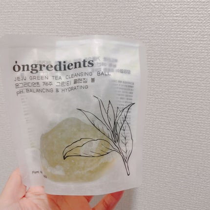 Jeju Green Tea Cleansing Ball/Ongredients/洗顔石鹸を使ったクチコミ(2枚目)