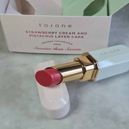 トーン カラー ブロッサム/to/one/口紅を使ったクチコミ(2枚目)