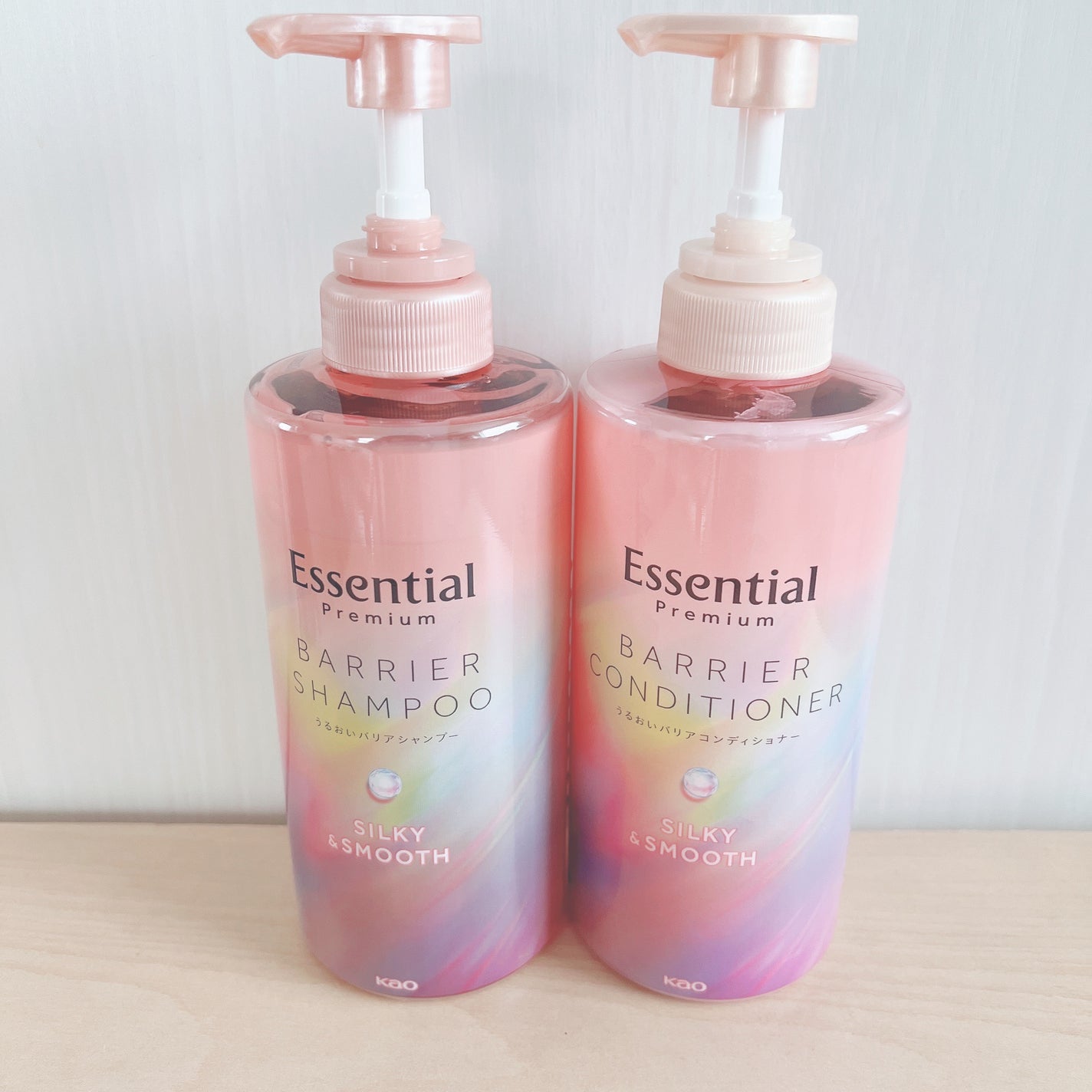 エッセンシャルプレミアム バリアシャンプー・コンディショナー シルキー&スムース/エッセンシャル/市販シャンプーを使ったクチコミ(1枚目)